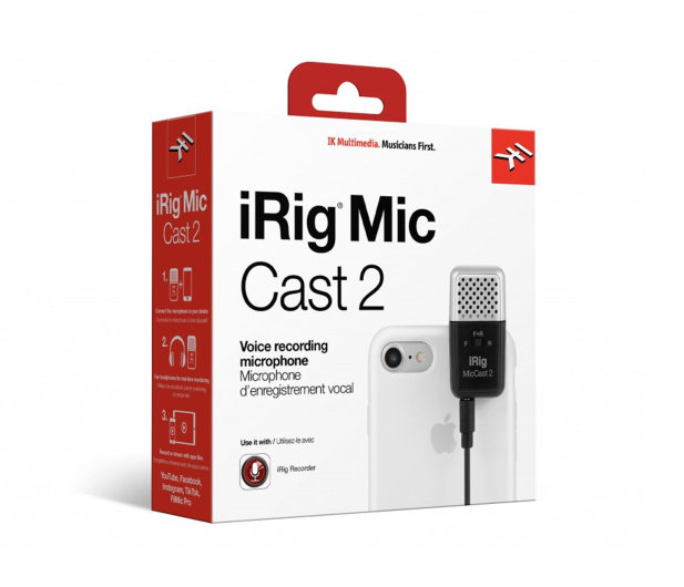 IK Multimedia iRig Mic Cast 2 - Mikrofon pojemn. iOS/Android - 1584805 - zdjęcie 5